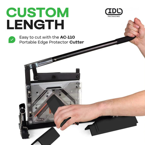 Cutting CEP-48 V-Board Reinforced Cardboard Edge Protector Heavy-Duty 2 In x 2 In x 48 In with AC-110 Cutter