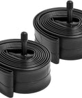 Two Pack 20 Inch Bike Tubes 20x1.75 To 2.125 Premium Butyl Inner Tubes With 32mm Schrader Valve Built To Last For Kids Road MTB City And BMX Bikes Durable Sealing And Ozone Resistant