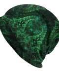 Fractal Antenna Dope Green Beanie For Running And Cycling One Size Fits All Stretchy Thin Skull Cap Casual Bonnet Hat