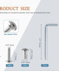 Complete Set Of Heavy Duty M6x25mm Hex Socket Cap Bolts With Allen Wrench And Barrel Nuts Zinc Steel Furniture Hardware Hella Tough For Cribs And Cabinets No Sweat Assembly Guaranteed, size and dimensions.