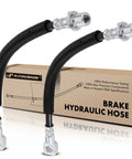 Front Brake Hydraulic Hose Kit For Chevy S10 2000-2003, GMC Sonoma 2000-2003, Isuzu Hombre 2000 Front Left And Right, RWD Pack Of 2