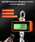 Digital Crane Scale With 3300 Lbs Capacity Heavy Duty Weighing Tool with remote control and aluminum alloy shell.