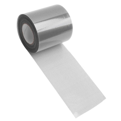 Transparent Self Adhesive Window Screen Repair Tape For Quick Fixes On Tents Doors And Fiberglass Mesh Patch 80mm By 9.15m Grey Durable Roll No Tools Needed Easy Peel And Stick