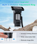 Portable Digital Microscope With 2.8 Inch LCD Screen, 8 LED Lights, Handheld USB Coin Camera, Slide Kit For Kids And Adults, Built-In Distance Adjustment Ring For Stable Focus And Clear Imaging on branch