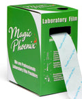 Self Sealing Paraffin Lab Wrap For Plant Grafting And Small Labware Pro Grade Pre Cut 1.2 Inch Wide Film 591 Inch Long No Cutting Required Fits Petri Dishes Test Tubes Grafts Budding Wraps Durable Lab Sealing Film in green box dispenser