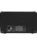 Back panel view of Powered 10 Inch 300W DJ PA Stage Monitor with input and connectivity ports for live sound venues and stages.