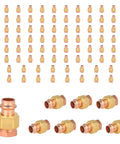 100 Pack 1 Inch Copper Press Fitting Union Female FPT For Pipe Connection Quick Connect Leakproof Seal Fits Type M L Or K Copper Tubing