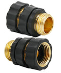3/4 Inch Garden Hose Quick Connect Fittings Kit With 4 Male Adapters And 4 Female Adapters, Easy Quick Connect System For Faster Hose Setup, Durable Outdoor Watering Accessory