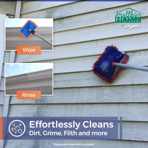 Worlds Best Gutter Cleaner For All Types Of Rain Gutters Siding And Metal Trim Quickly Removes Black Streaks Dirt Filth And Oxidation Ready To Use No Mixing Required 32 Oz shown cleaning siding