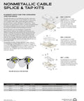 Non-Metallic Cable Splice Box For 12 To 14 AWG Three-Conductor Cable With Ground, NMS-3 diagram page, in-wall wiring solution.