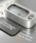Dope Ultrasonic Jewelry Cleaner 48kHz High Frequency Deep Clean in Stainless Steel Tank displaying 14 oz capacity label