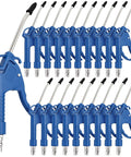 Kick Ass 20 Pack Air Blower Guns with 4 Inch Angled Stainless Steel Nozzles display in blue plastic for auto detailing.