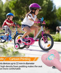 Cute Rabbit Design Kids Bike Seat With Foam Padding For 12 To 20 Inches Bicycles Fits 22mm Post With Mount Comfortable Replacement Saddle For Boys And Girls Easy Install And Smooth Rides shown with kids riding bicycles.