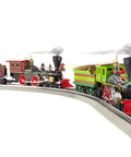 Great Locomotive Chase Deluxe LionChief Bluetooth 5.0 Set With Steam Locomotive And Tender In O Gauge on track