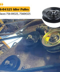 2 Pack Idler Pulley 756-04325 Replacement For Craftsman LT2000 Cub Cadet LTX1042 Garden Tractor Replaces MTD 756-04325 Rotary 14326 mounted on mower deck