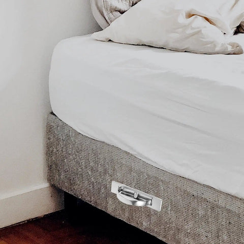 Zinc Alloy Recessed Cabinet Handle With 85mm Hole Spacing Hidden Drawer And Door Pull For Furniture, integrated in bed base