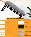 Gray custom bench cushions waterproof window seat pad non slip tufted for patio furniture swing seat shown with anti-slip options.