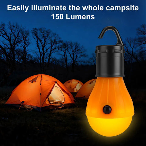 Soft Amber Sleep Lantern Bulbs, 4 Pack, Portable Hanging Bug Resistant Lights For Kids And Babies, Perfect For Camping, Batteries Not Included