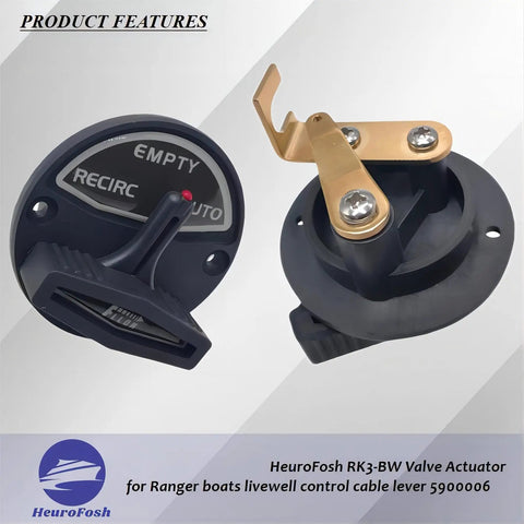 Valve Actuator For Skeeter Boats And Ranger Boats Livewell Control Cable Lever Replacement Part 5900006 shown with lever detail
