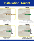 Installation guide for 352 Piece Heavy Duty Drywall Anchors And Screws Kit With 7 Sizes Wall Mount Kit 176 Plastic Wall Anchors.