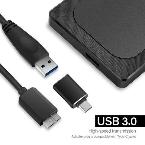 320GB Ultra Slim Portable External Hard Drive with USB 3.0 for PC Mac Laptop and Gaming Consoles PS4 Xbox One Xbox 360