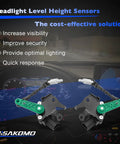 Audi Front Left And Right Air Suspension Height Sensor Set For A6 A7 A8 RS7 S6 S7 S8 2011 2018 Replace OE 4H0941285G 4H0941286G