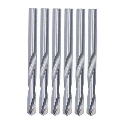 10Pcs Twist Drill Bit Straight Shank Tungsten Steel End Mill Bit Kit 8mm Diameter High Efficiency Milling Cutter For PCB Wood Metal