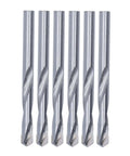 6 pieces from the 8mm Tungsten Steel Twist Drill Bit Set, 10 Pcs Straight Shank End Mill Bits For PCB CNC Metal Wood Plastic.