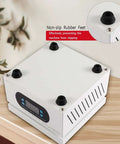 Beefed Up 500W 110V Soldering Hot Plate Rework Station with LED Digital Temperature Display on a wooden surface
