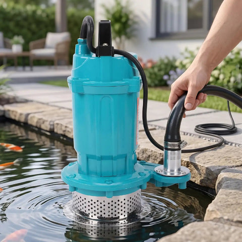 Badass Half Horsepower Stainless Steel Submersible Water Pump With Rock Solid Rust Resistant Build For Fast Crawl Space And Sump Drainage in pond