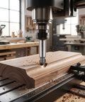 Premium 1/2 Inch Shank Cove Box Router Bit With Round Bottom Tungsten Carbide Woodworking Cutter for CNC cutting a groove in wood.