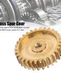 Brass Spur Gear 30 Tooth Servo Gear 0 8 Mod For 25 Tooth Spline To Drive 90 Tooth Hub Gear Three To One Ratio High Ductility