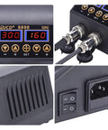 2-In-1 Soldering And Hot Air Rework Station With Dual LCD Displays, 80W Iron And 800W Hot Air, control panel close-up