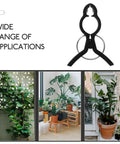 Durable Garden Plant Clips For Climbing Vines And Tomatoes Easy Trellis Support Clips For All Skill Levels No Fuss Versatile Plant Ties For Training Staking And Securing Tomato Vines And Garden Vines black plastic clip for trellis support