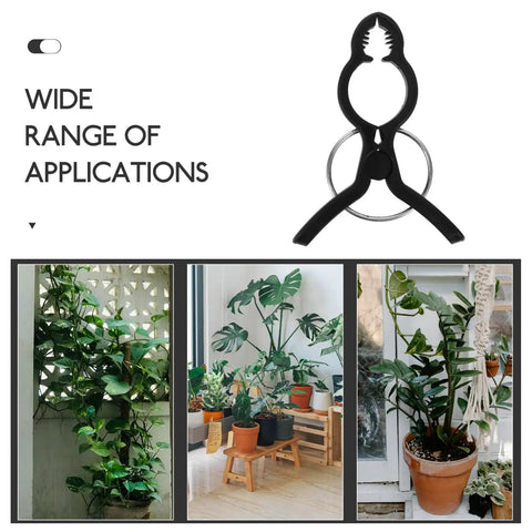 Durable Garden Plant Clips For Climbing Vines And Tomatoes Easy Trellis Support Clips For All Skill Levels No Fuss Versatile Plant Ties For Training Staking And Securing Tomato Vines And Garden Vines black plastic clip for trellis support