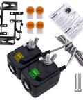 Universal Garage Door Safety Sensor Kit With Brackets, Drop-In Replacement For Most Openers After 1997, Photo Eye Sensor Replacement