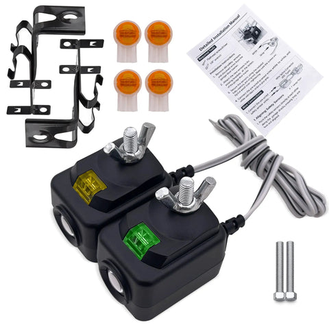 Universal Garage Door Safety Sensor Kit With Brackets, Drop-In Replacement For Most Openers After 1997, Photo Eye Sensor Replacement