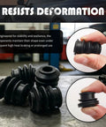 Close-up of 4Pcs Rubber Brake Caliper Slide Pin Bushing Kit on table, highlighting structure and resilience for Honda vehicles.