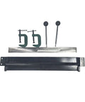 18-Inch Sheet Metal Bender With 18-Gauge Capacity, Heavy-Duty Portable Brake, dual-handle leverage, rust-resistant steel frame.