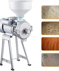 Heavy Duty 2200W Grain Grinder Mill For Beans Corn Rice Wheat Dry Milling Machine With Funnel, cereal powders shown