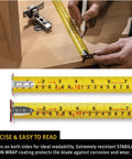 Pocket Tape Measure With Inch And Centimeter Scale 16 Inch Quick Readout Dual Sided Measuring Shock Resistant ABS Case