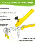 Pro Grade Tile Leveling System Kit One Eighth Inch With 600 Leveler Spacers Clips, 200 Reusable Wedges, And One Tile Pliers, Yellow