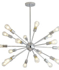 Sputnik Chandelier Light Fixture With Chrome Finish Dope Modern Mid Century Ceiling Lamp With Multiple Aluminum Arms 12 To 18 Light Bulbs Dramatic Ambient Lighting For Living Room Dining Area Or Kitchen Island