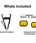 Body Fat Caliper With Skinfold Measurement For Home Fitness, Fast Instant Fat Percentage Readout In App, No Math Needed, Clear Category And Visual Progress Tracking, More Accurate Than a Standard Scale For Real Fat Loss, body fat caliper and tracking app