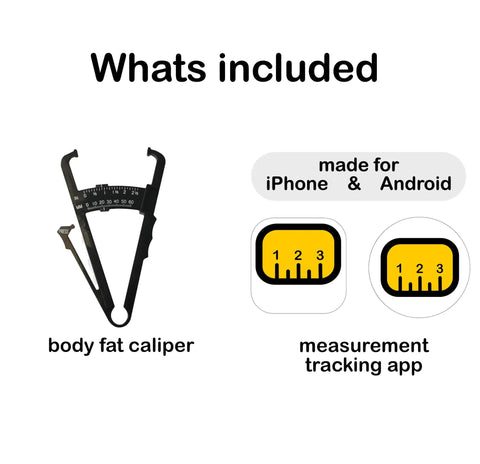 Body Fat Caliper With Skinfold Measurement For Home Fitness, Fast Instant Fat Percentage Readout In App, No Math Needed, Clear Category And Visual Progress Tracking, More Accurate Than a Standard Scale For Real Fat Loss, body fat caliper and tracking app