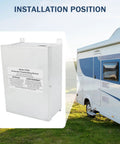 RV Automatic Transfer Switch 240VAC 50A 70A Neutral Pre Wired For Shore Power To Generator Or Inverter Emergency Backup Power Switch For RVs Boats And Big Power Equipment installed near an RV