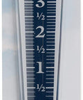 5 Inch Capacity Magnifying Rain Gauge With Easy To Read White Numbers, Acrylic Weather-Resistant Build, 35 Percent Magnification