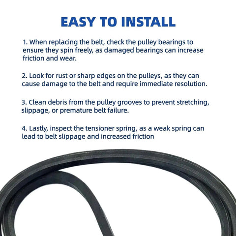 Wheel Traction Drive Belt Three Eighths Inch By Twenty Seven Point Five Inch For TimeMaster Thirty Inch Deck Lawn Mowers