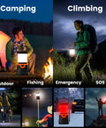 Image showing Ultra Bright LED Camping Lantern Rechargeable 1000LM With 5 Lighting Modes IP44 Waterproof 4400mAh for various uses.