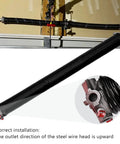 Beefy Garage Door Torsion Springs Set 0.250 x 2 In x 28 In with detailed close-up of spring end and installation guide